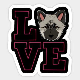 Norwegian Elkhound Mom Sticker